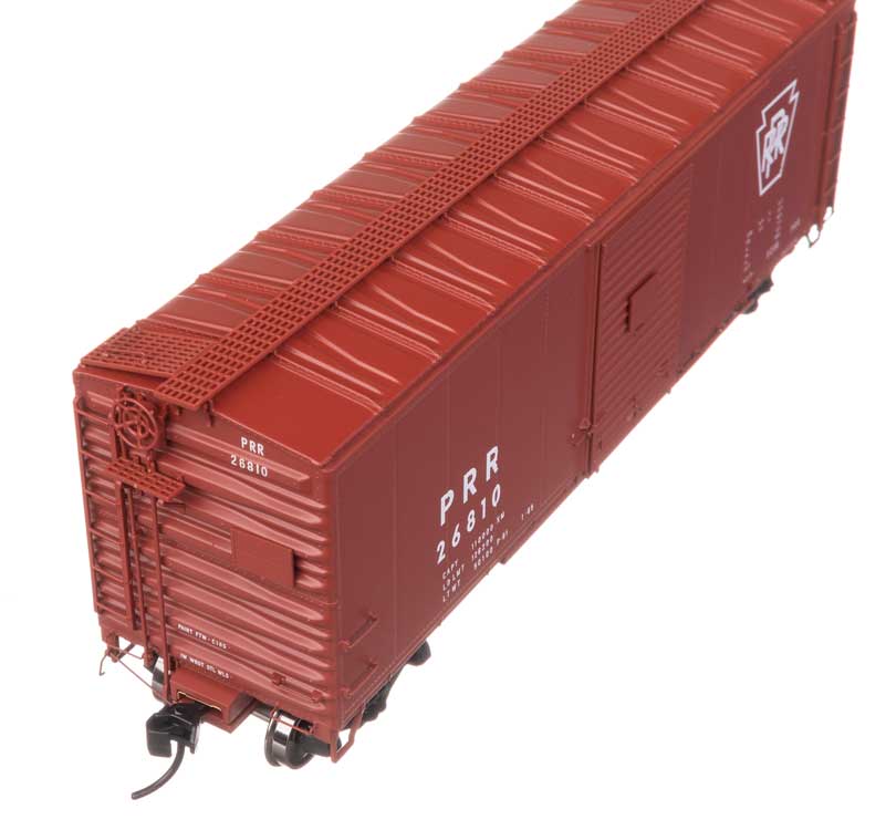 40' X29B Boxcar - Ready to Run -- Pennsylvania Railroad #26810 (Plain Keystone)-5
