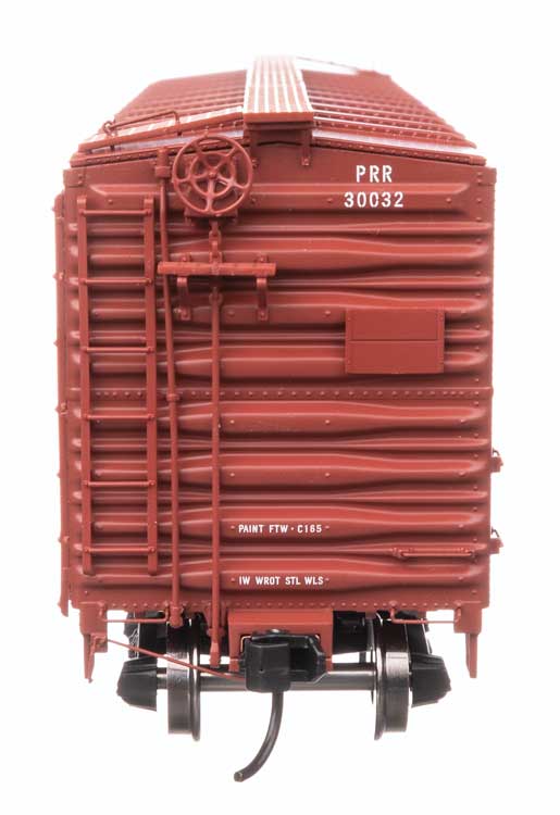 40' X29B Boxcar - Ready to Run -- Pennsylvania Railroad #30032 (Plain Keystone)-3