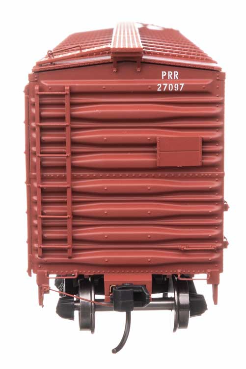 40' X29B Boxcar - Ready to Run -- Pennsylvania Railroad #27097 (Plain Keystone)-4