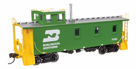 30' GTW Style Wood Caboose with Offset Coupola - Ready To Run -- Burlington Northern #11105-2