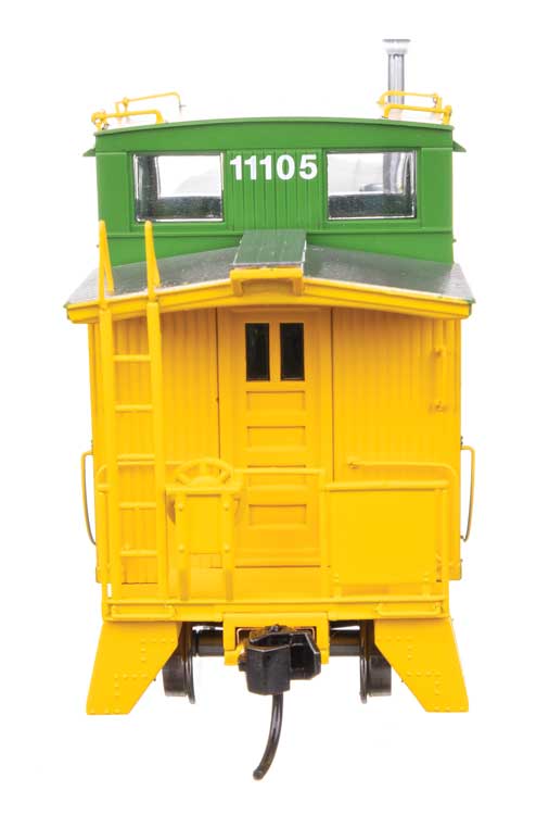 30' GTW Style Wood Caboose with Offset Coupola - Ready To Run -- Burlington Northern #11105-4