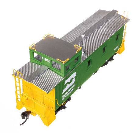 30' GTW Style Wood Caboose with Offset Coupola - Ready To Run -- Burlington Northern #11105-5