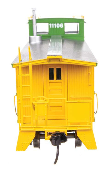 30' GTW Style Wood Caboose with Offset Coupola - Ready To Run -- Burlington Northern #11106-3