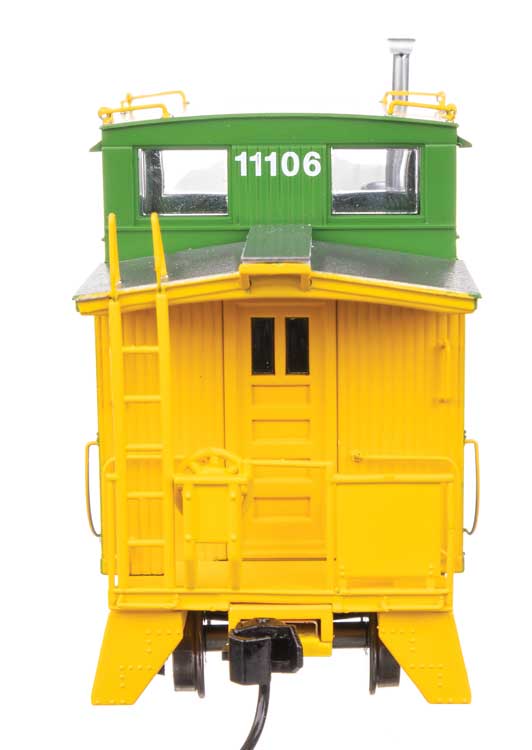 30' GTW Style Wood Caboose with Offset Coupola - Ready To Run -- Burlington Northern #11106-4