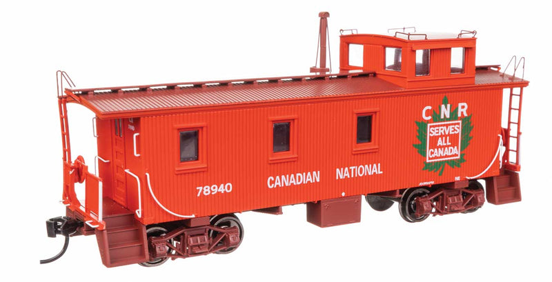 30' GTW Style Wood Caboose with Offset Coupola - Ready To Run -- Canadian National #78940-1