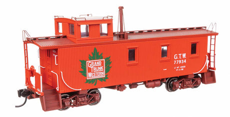30' GTW Style Wood Caboose with Offset Coupola - Ready To Run -- Grand Trunk Western (Early) #77934-2