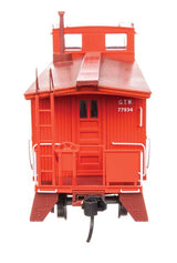 30' GTW Style Wood Caboose with Offset Coupola - Ready To Run -- Grand Trunk Western (Early) #77934-3