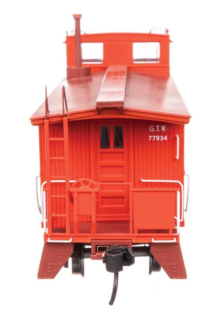 30' GTW Style Wood Caboose with Offset Coupola - Ready To Run -- Grand Trunk Western (Early) #77934-3