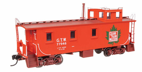 30' GTW Style Wood Caboose with Offset Coupola - Ready To Run -- Grand Trunk Western (Early) #77946-1