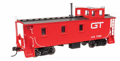 30' GTW Style Wood Caboose with Offset Coupola - Ready To Run -- Grand Trunk Western (Modern) #77901-1