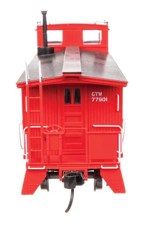 30' GTW Style Wood Caboose with Offset Coupola - Ready To Run -- Grand Trunk Western (Modern) #77901-3