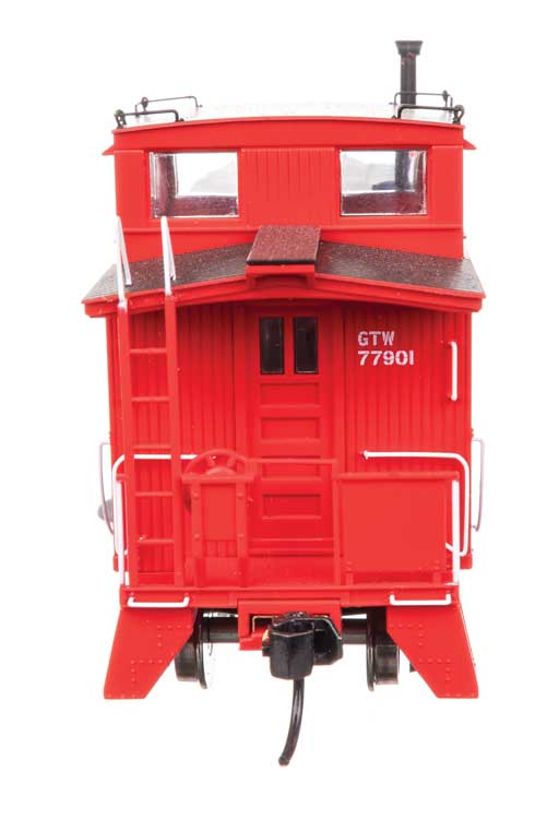 30' GTW Style Wood Caboose with Offset Coupola - Ready To Run -- Grand Trunk Western (Modern) #77901-4