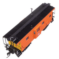 Milwaukee Road Rib Sided Caboose -- Milwaukee Road #991926 (orange, black, yellow; Oil Stove)