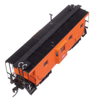 Milwaukee Road Rib Sided Caboose -- Milwaukee Road #991898 (orange, black; oil stove)