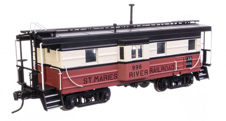 Milwaukee Road Rib Sided Caboose -- St. Maries River Railroad #996 (red, white, black; oil stove)-1