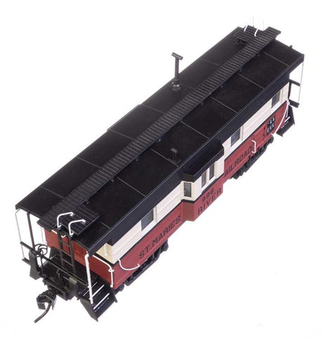 Milwaukee Road Rib Sided Caboose -- St. Maries River Railroad #996 (red, white, black; oil stove)-5