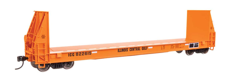 50' Sieco Pulpwood Flatcar - Ready to Run -- Illinois Central Gulf #822615-1