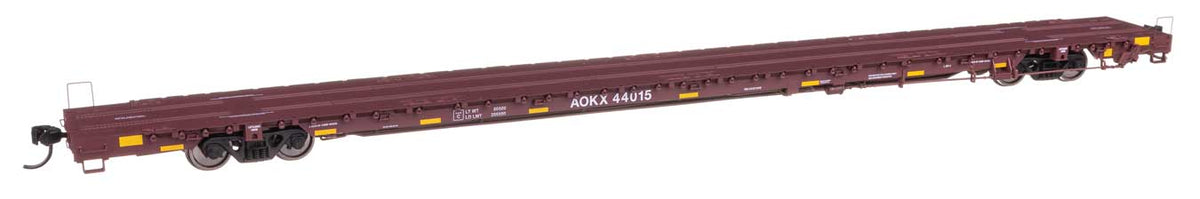 89' Greenbrier TTX 110-Ton Flatcar - Ready to Run -- Greenbrier Management Services AOKX #44015-1