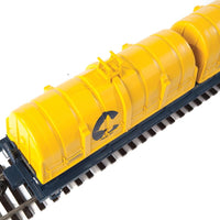 50' Evans Cushion Coil Car - Ready to Run -- Chessie System C&O #306259 (Glass-Fiber Hoods; blue, yellow)