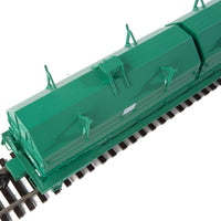 50' Evans Cushion Coil Car - Ready to Run -- Penn Central #752571 - angled hoods (Seafoam Green, white)