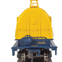50' Evans Cushion Coil Car - Ready to Run -- Chessie System C&O #306283 (Glass-Fiber Hoods, yellow, blue)