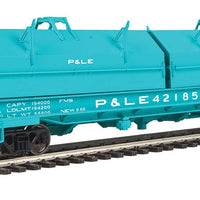 50' Evans Cushion Coil Car - Ready to Run -- New York Central P&LE #42185 (Angled Hoods, Jade Green)