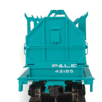 50' Evans Cushion Coil Car - Ready to Run -- New York Central P&LE #42185 (Angled Hoods, Jade Green)