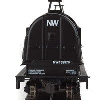50' Evans Cushion Coil Car - Ready to Run -- Norfolk & Western #169976 (Glass-Fiber Hoods, black, NW Logo)