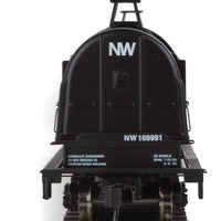 50' Evans Cushion Coil Car - Ready to Run -- Norfolk & Western #169991 (Glass-Fiber Hoods, black, NW Logo)