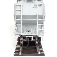 67' Trinity 6351 4-Bay Covered Hopper - Ready to Run -- Archer-Daniels-Midland #63385 (gray, Leaf Logo, Yellow Conspicuity Stripes)