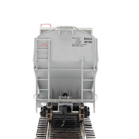 67' Trinity 6351 4-Bay Covered Hopper - Ready to Run -- Bunge Corporation BNGX #20195 (gray, Yellow Conspicuity Stripes)