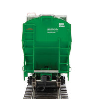 67' Trinity 6351 4-Bay Covered Hopper - Ready to Run -- Incobrasa Industries Limited BRIX #97468 (green, yellow conspicuity stripes)
