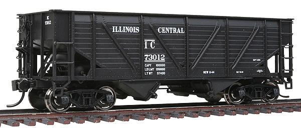 34' Wood-Sheathed War Emergency Hopper - Ready to Run -- Illinois Central #73012 (black)