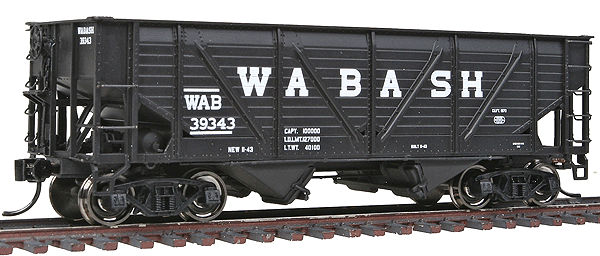 34' Wood-Sheathed War Emergency Hopper - Ready to Run -- Wabash #39343 (black)