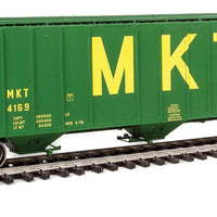 55' Evans 4780 Cubic Foot 3-Bay Covered Hopper - Ready To Run -- Missouri-Kansas-Texas(TM) #4169 (green, yellow; Large MKT)