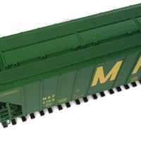 55' Evans 4780 Cubic Foot 3-Bay Covered Hopper - Ready To Run -- Missouri-Kansas-Texas(TM) #4169 (green, yellow; Large MKT)