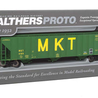 55' Evans 4780 Cubic Foot 3-Bay Covered Hopper - Ready To Run -- Missouri-Kansas-Texas(TM) #4169 (green, yellow; Large MKT)
