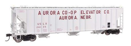 55' Evans 4780 Covered Hopper - Ready To Run -- Aurora Coop USLX #26135-1
