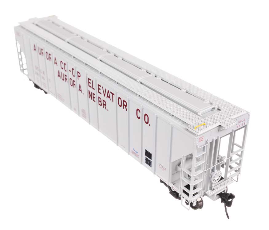 55' Evans 4780 Covered Hopper - Ready To Run -- Aurora Coop USLX #26135-5
