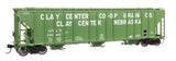 55' Evans 4780 Covered Hopper - Ready To Run -- Clay Center USLX #26288-1