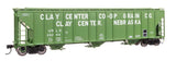 55' Evans 4780 Covered Hopper - Ready To Run -- Clay Center USLX #26294-2
