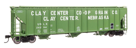 55' Evans 4780 Covered Hopper - Ready To Run -- Clay Center USLX #26294-2