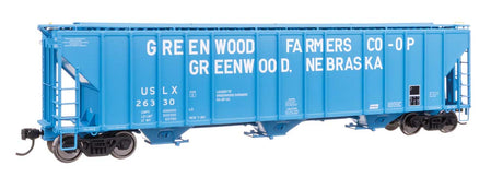 55' Evans 4780 Covered Hopper - Ready To Run -- Greenwood USLX #26330-2