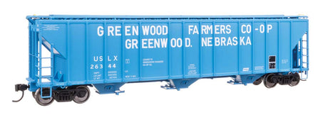 55' Evans 4780 Covered Hopper - Ready To Run -- Greenwood USLX #26344-2