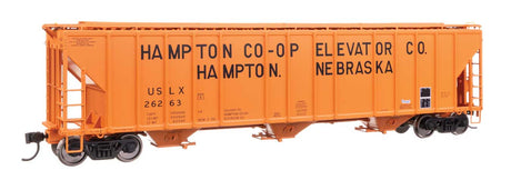 55' Evans 4780 Covered Hopper - Ready To Run -- Hampton Co-op USLX #26263-2