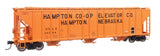 55' Evans 4780 Covered Hopper - Ready To Run -- Hampton Co-op USLX #26264-1