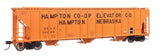 55' Evans 4780 Covered Hopper - Ready To Run -- Hampton Co-op USLX #26264-2