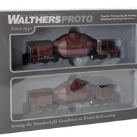 Hot Metal Bottle Car pkg(2) -- Rust with Decal Numbers
