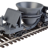 Slag Car pkg(2) -- Gray with Decal Numbers