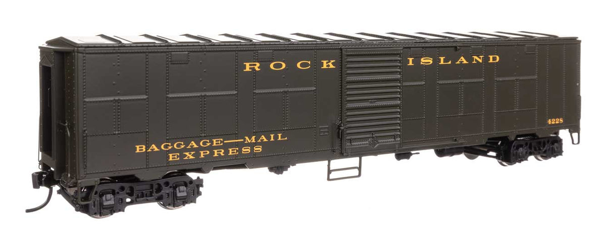 NYC-Style Express Boxcar Troop Sleeper Conversion - Ready to Run -- Rock Island #4228-1